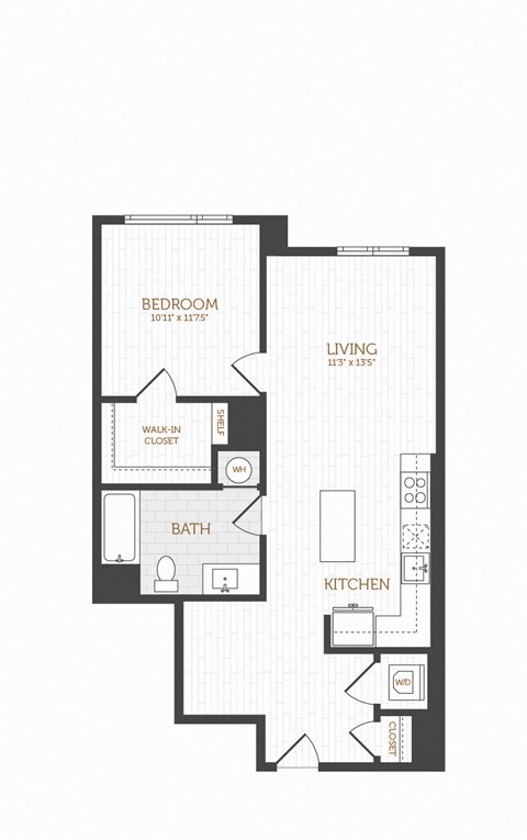 a floor plan of a bedroom floor plan with a bathroom and a living room